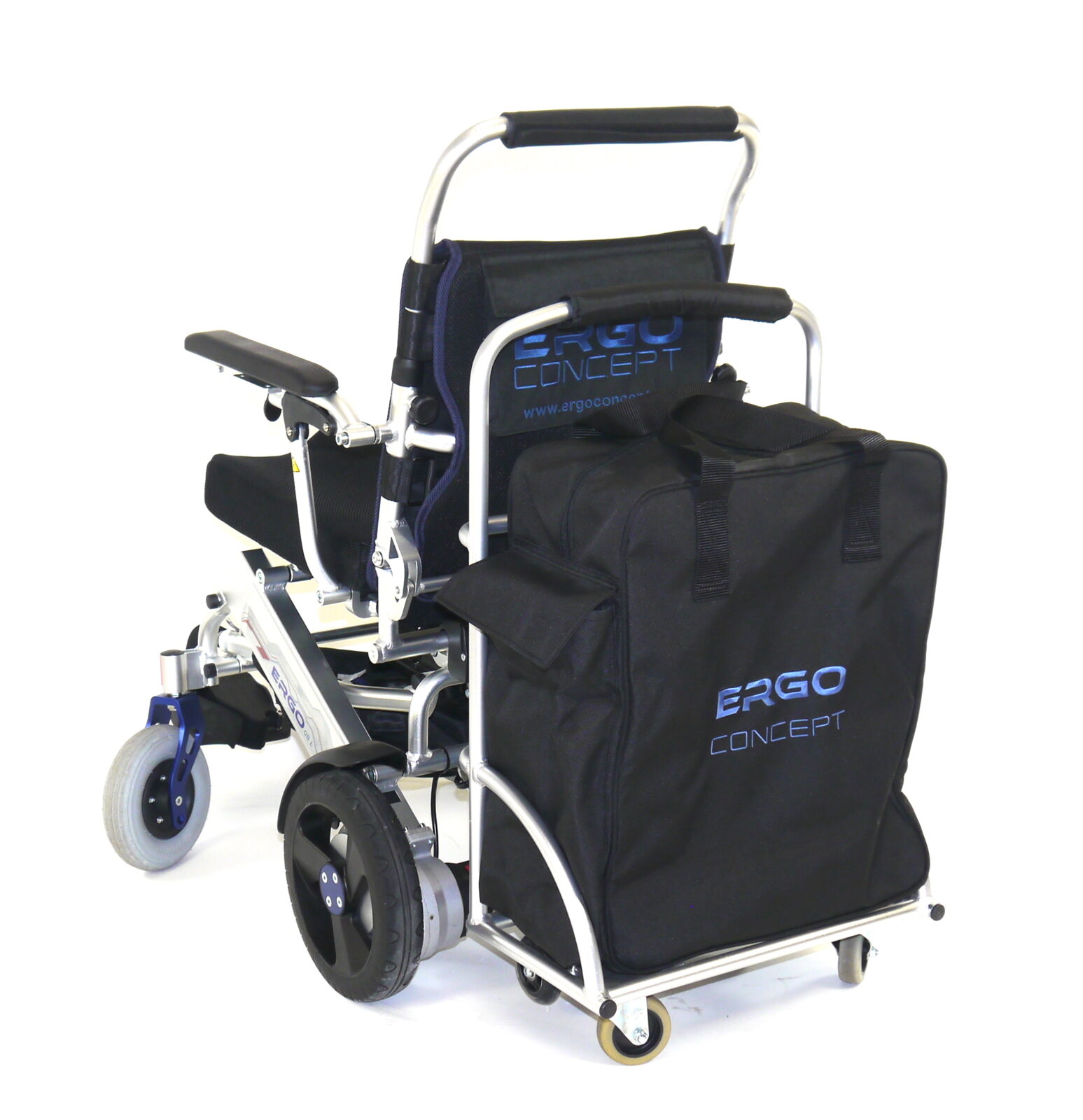 Porte-bagages pour fauteuil roulant électrique