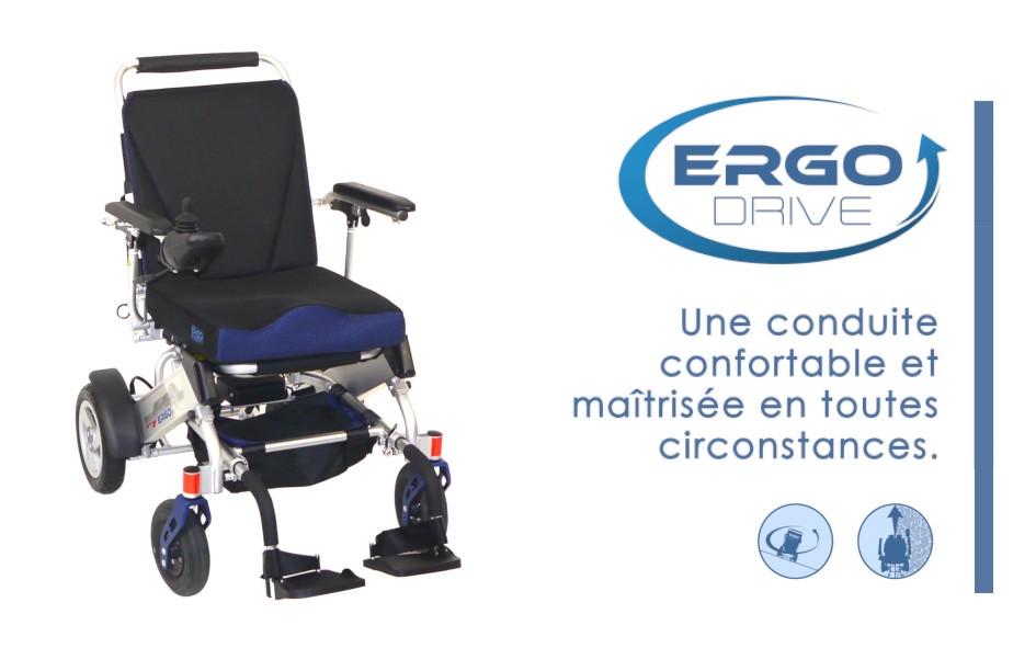 Technologie Ergo Drive du fauteuile roulant électrique Ergo 08 L 2.0