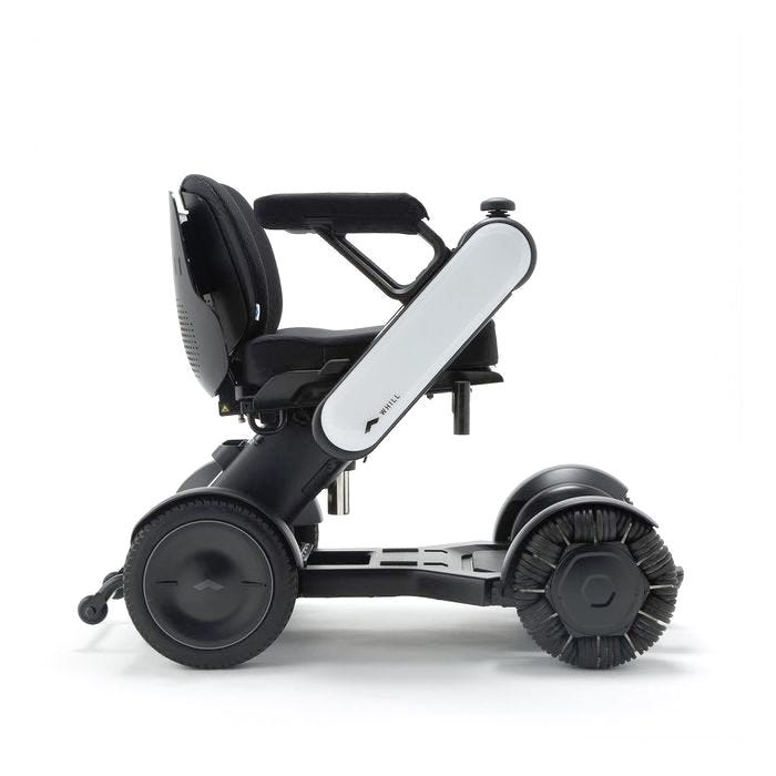 Accoudoir confort Panier pour fauteuil roulant électrique design
