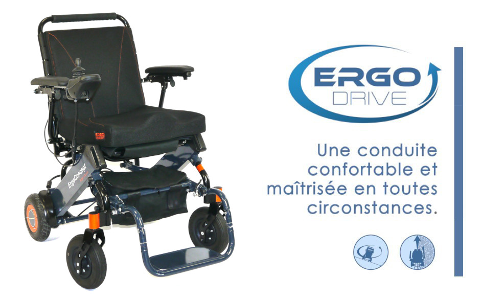 Technologie Ergo Drive du fauteuile roulant électrique Ergo 08 L 2.0