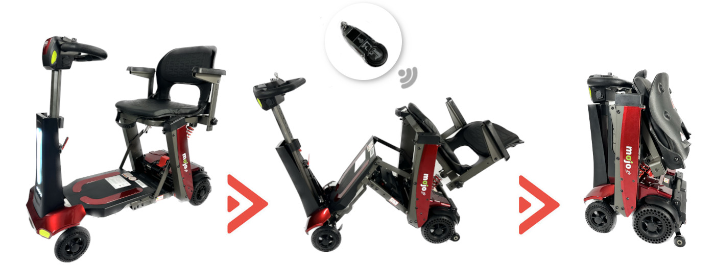Pliage du scooter électrique pour personne à mobilité réduite Ergo SL