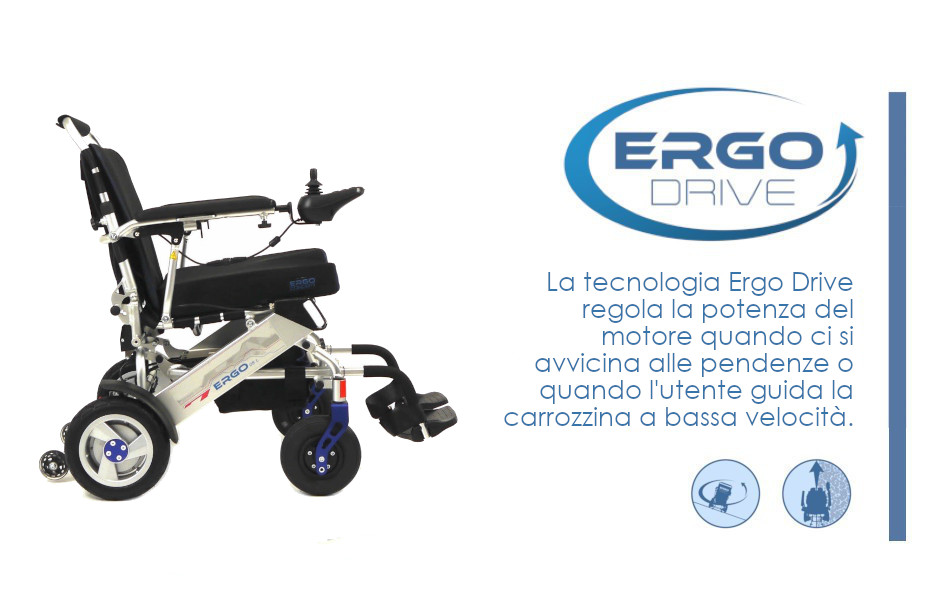 Technologie Ergo Drive du fauteuile roulant électrique Ergo 08 L 2.0